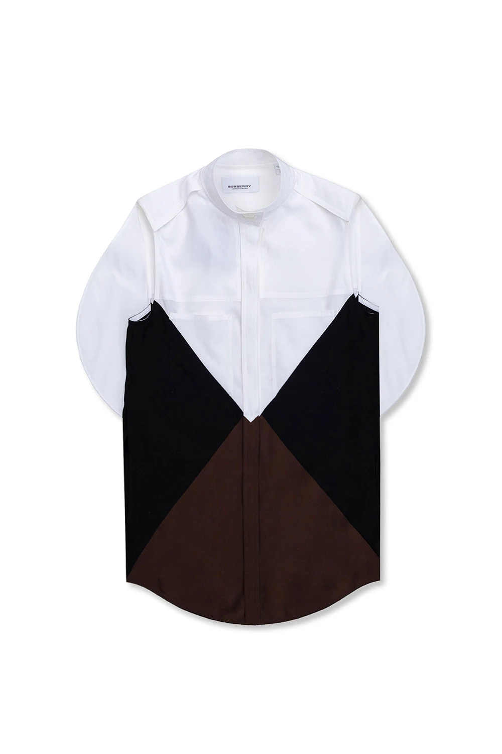 Shirt with band collar