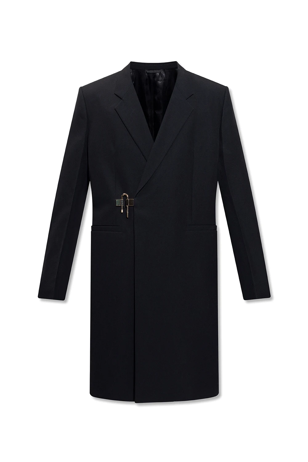 Płaszcz z dekoracyjnym zapięciem