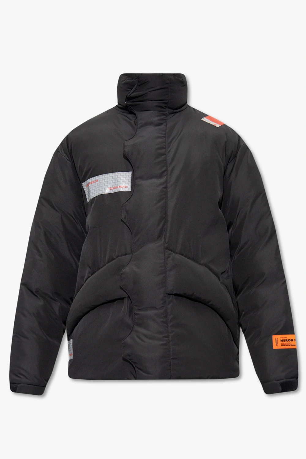 Jacket with standing collar