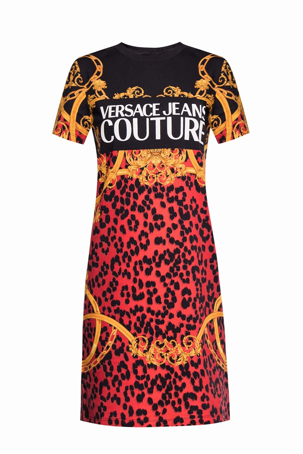 Sukienka z nadrukiem z logo