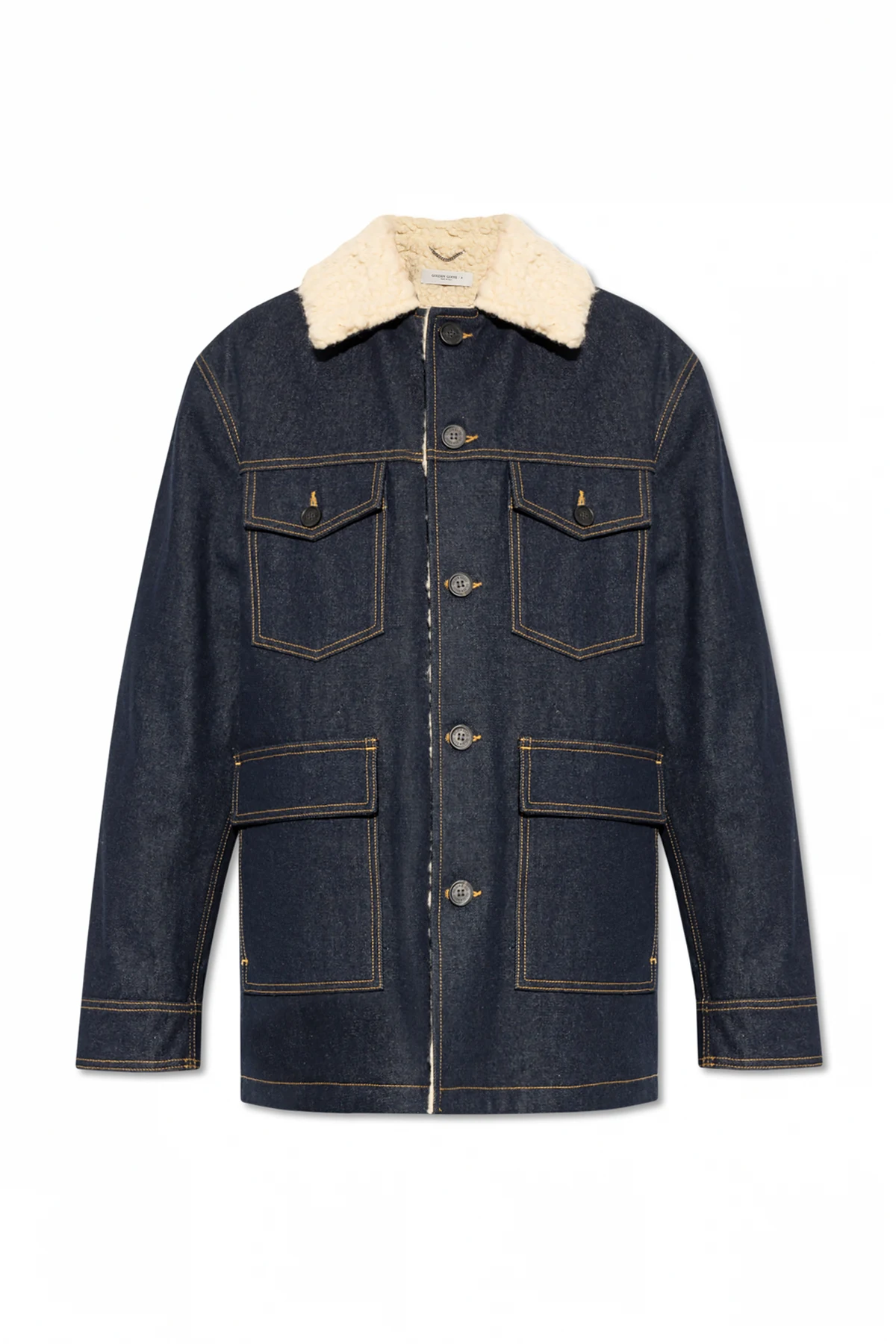 Jeansjacke mit Kragen