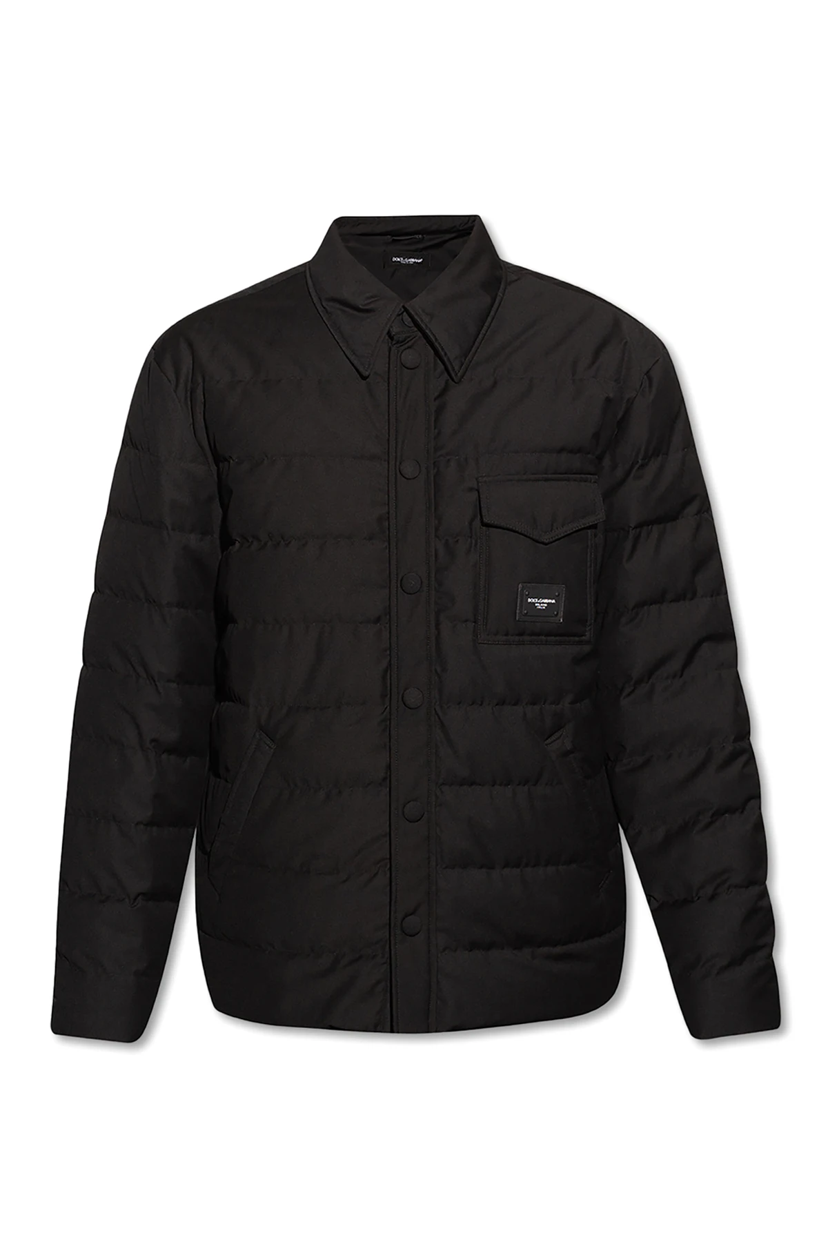 Down jacket with logo