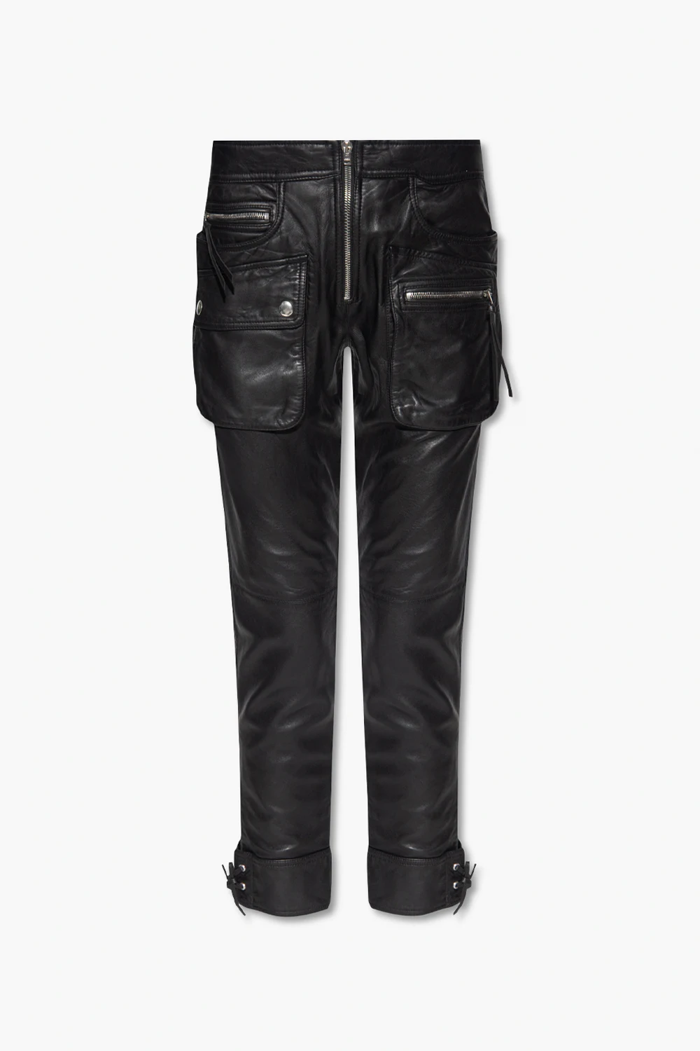 ‘Claine’ leather trousers