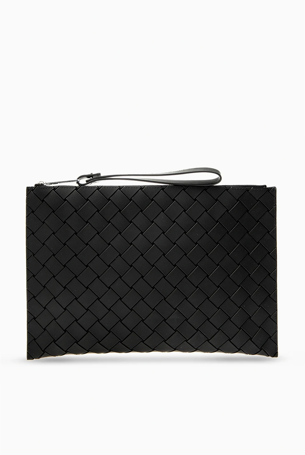 ‘Intrecciato’ weave clutch