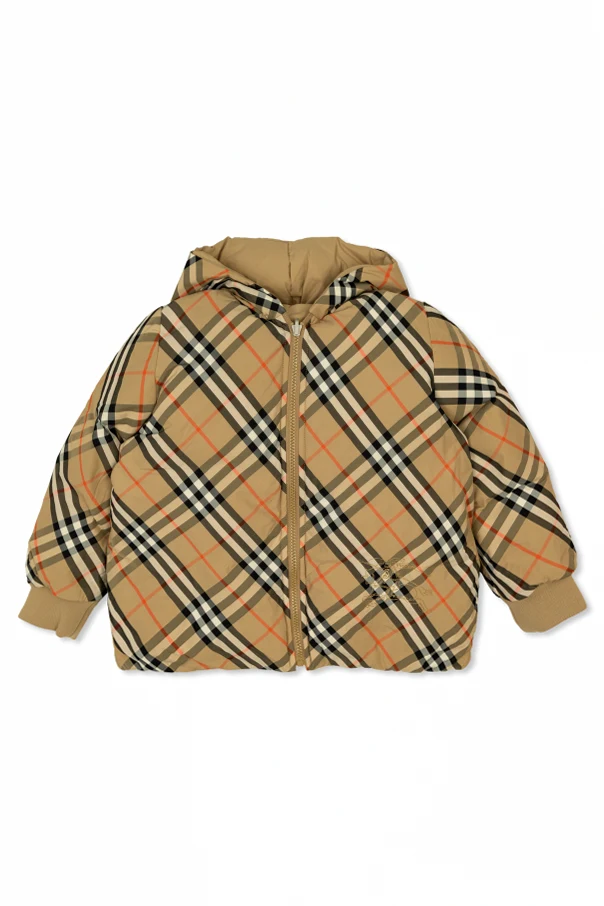 BEIGE Wendbare Jacke mit Kapuze