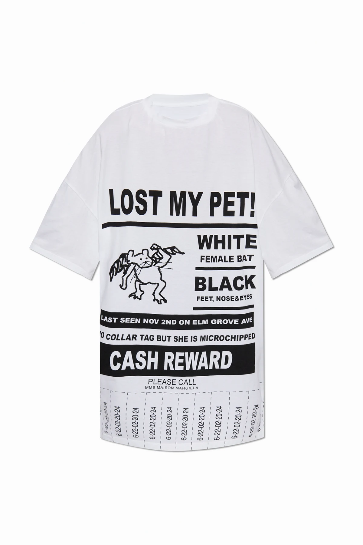 T-shirt typu `oversize` z nadrukiem