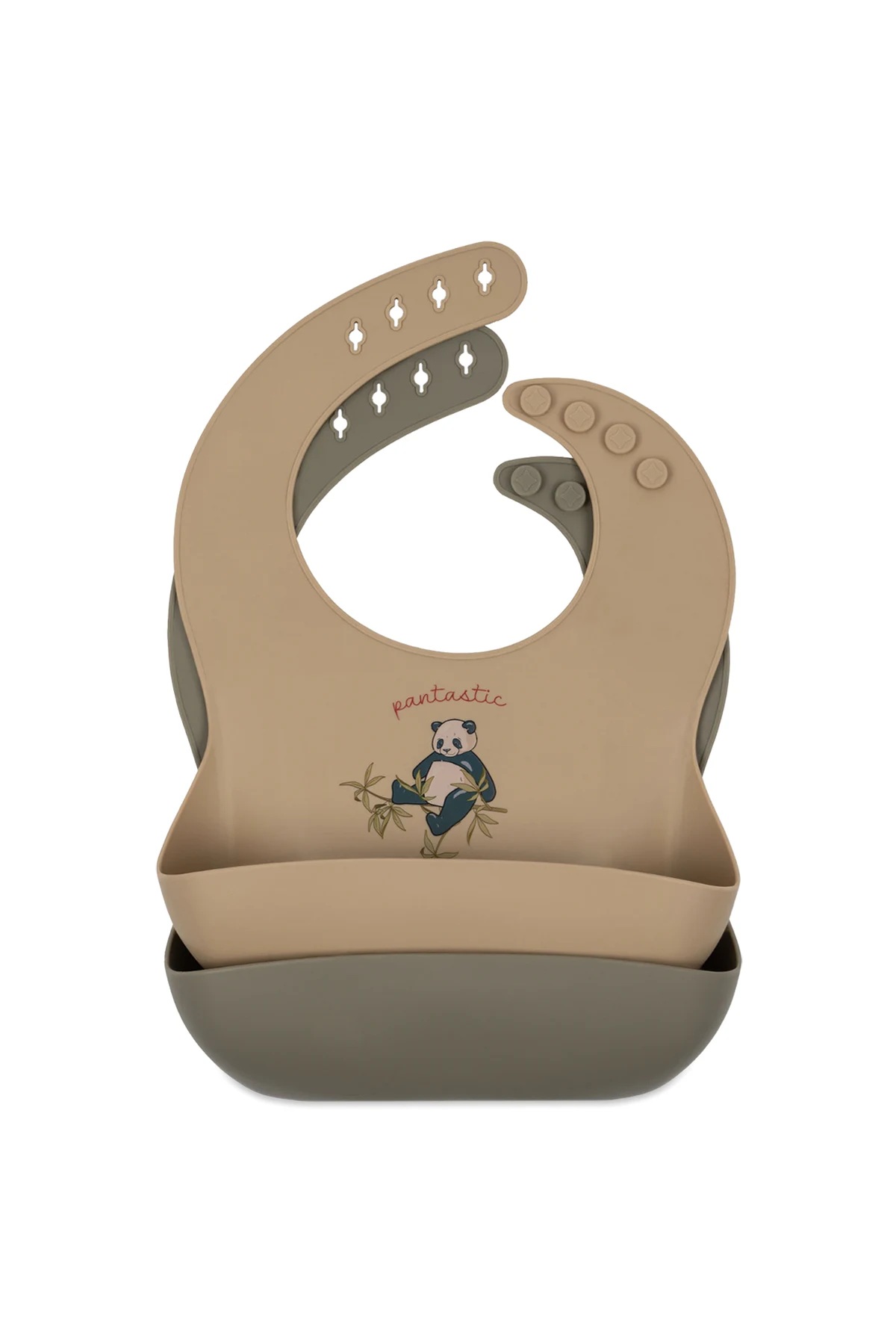 Set of 2 silicon bibs