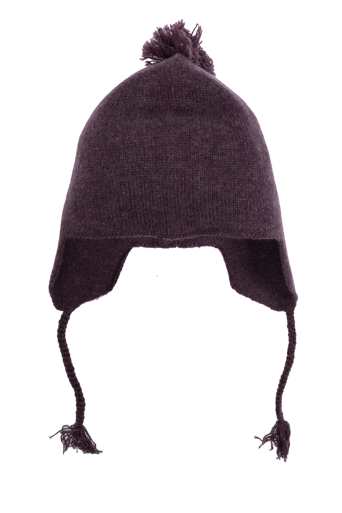 Kaschmirmütze mit Bommel