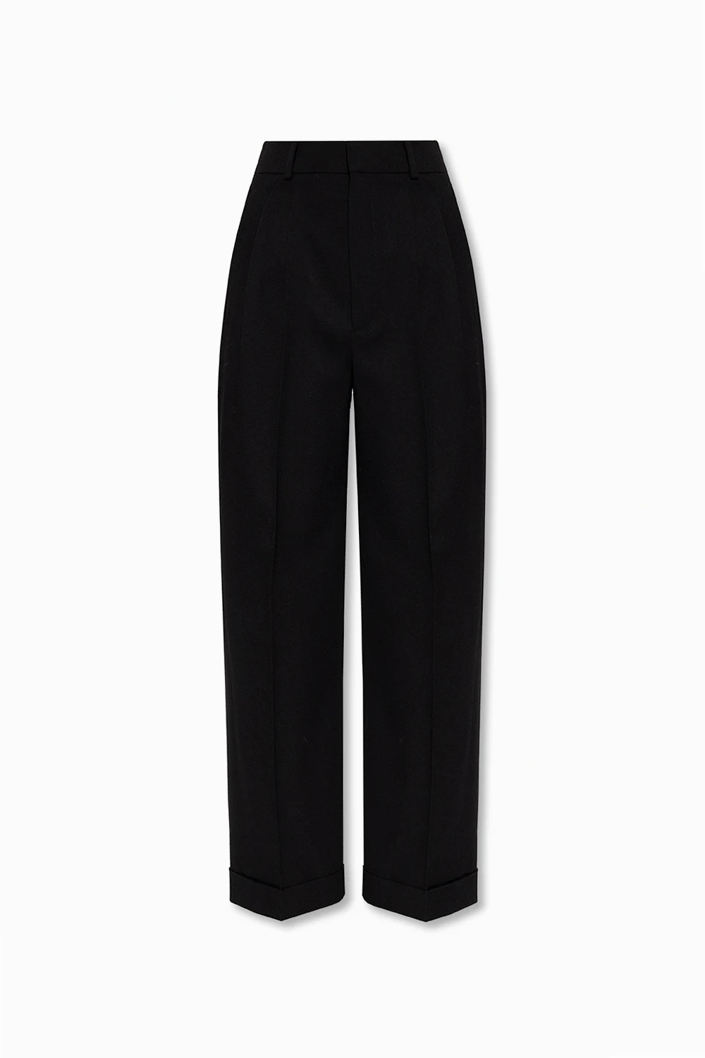 High-waisted trousers