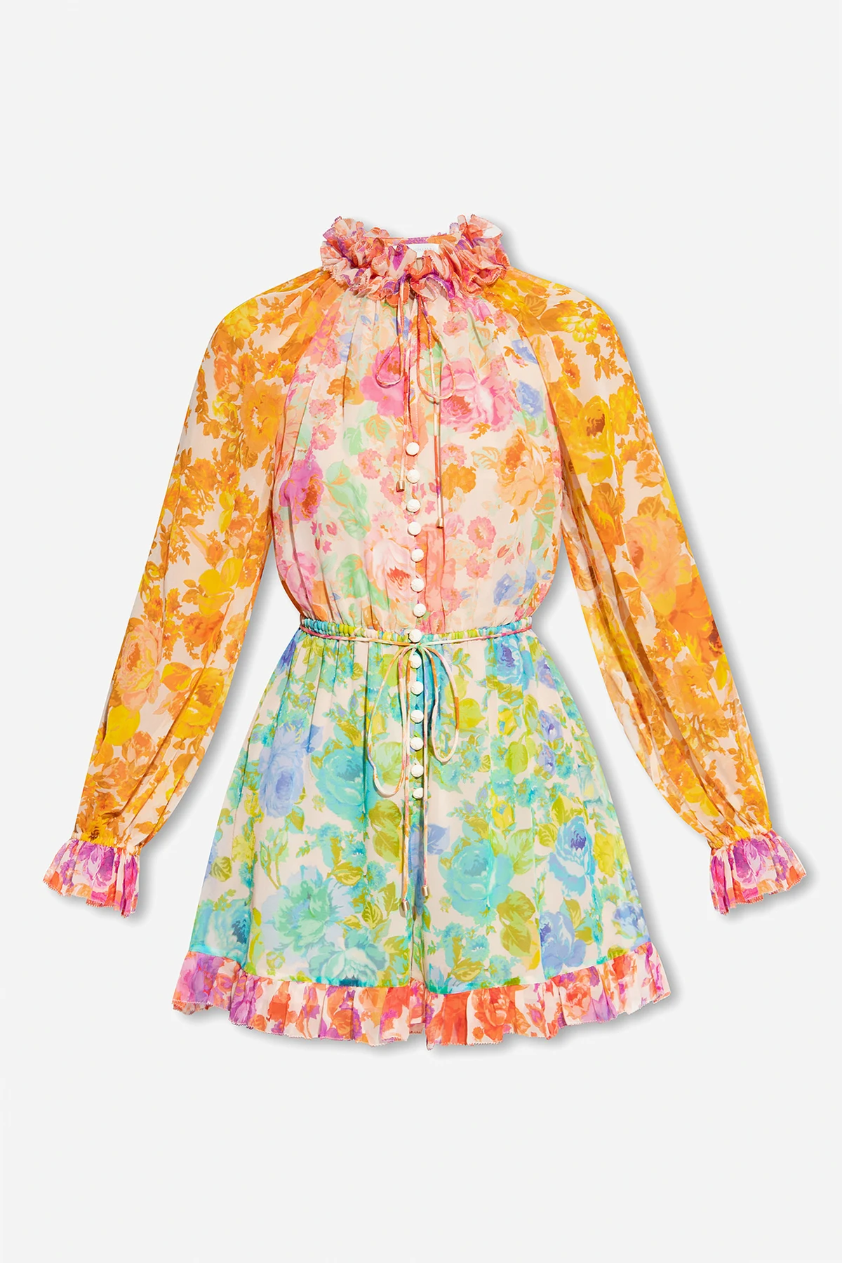 Playsuit with floral pattern