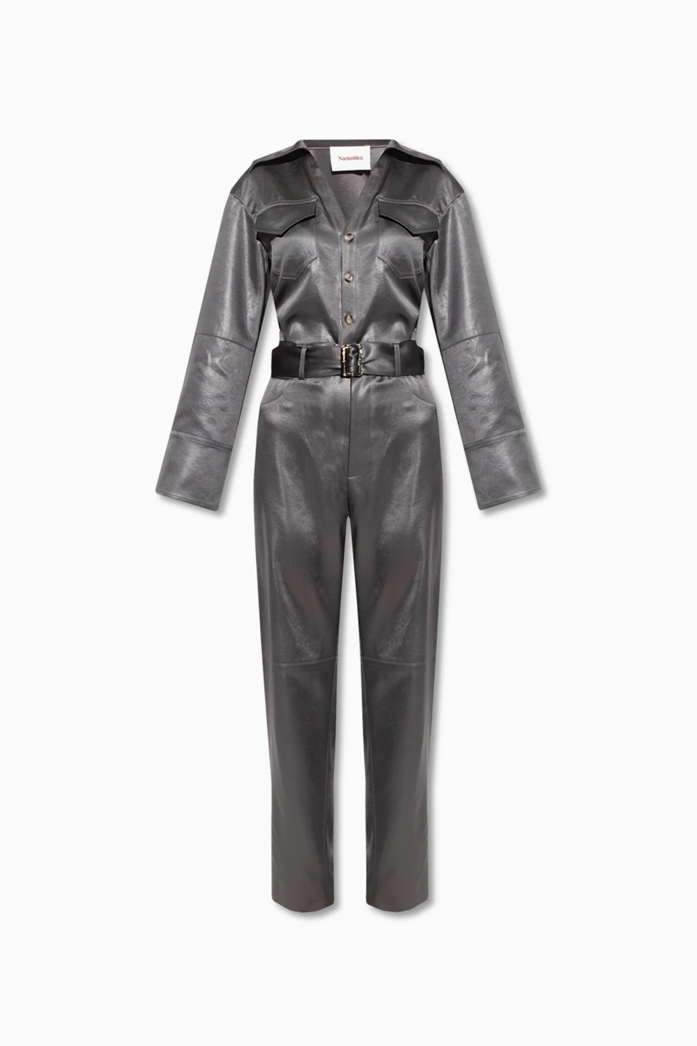 Jumpsuit with waist belt