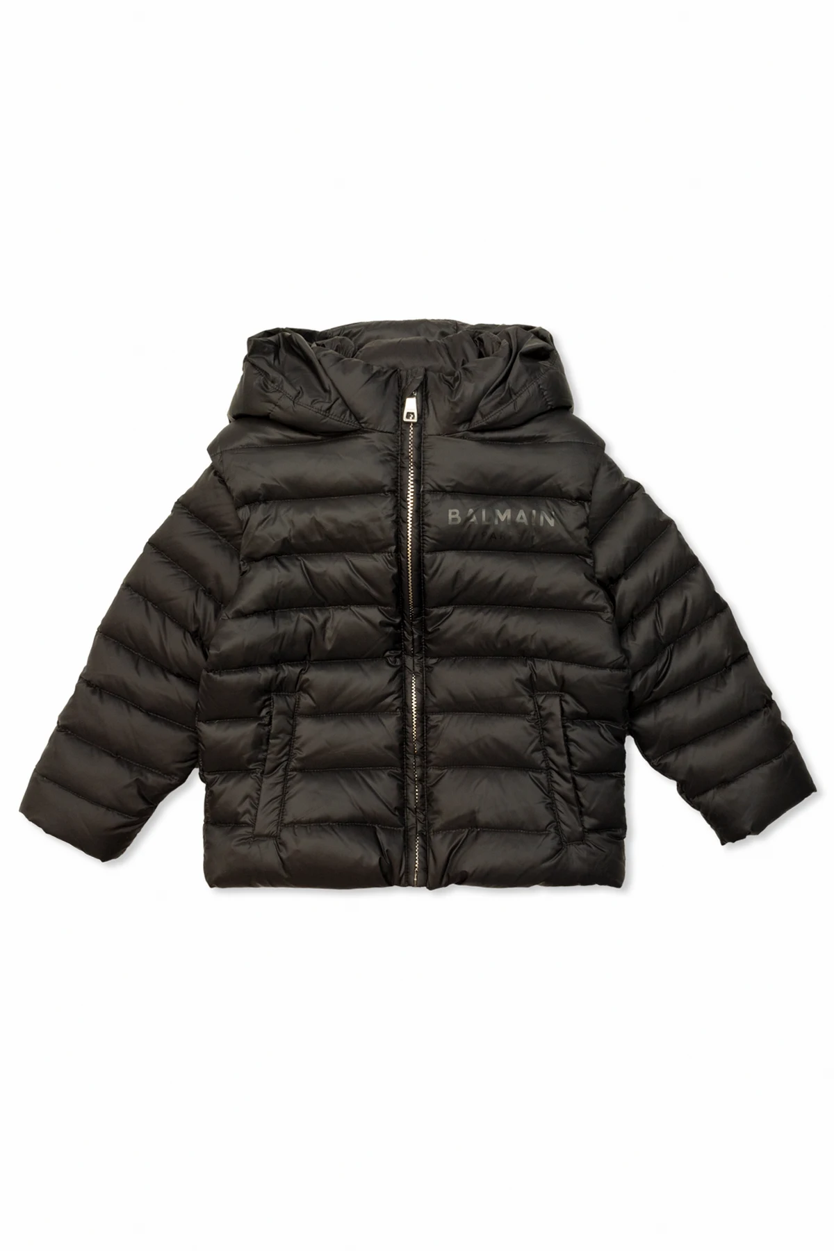 Down jacket with hood