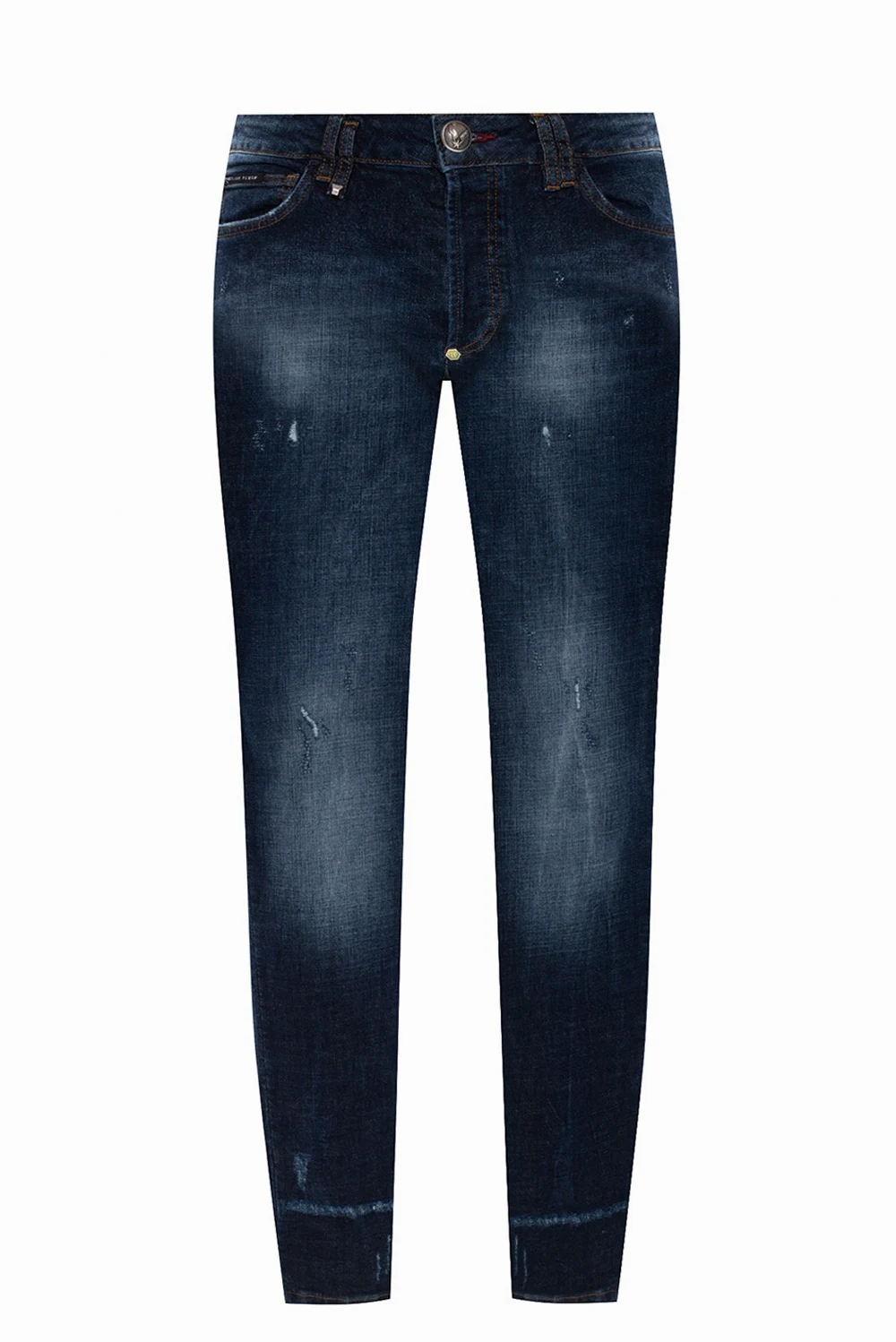 Raw edge jeans