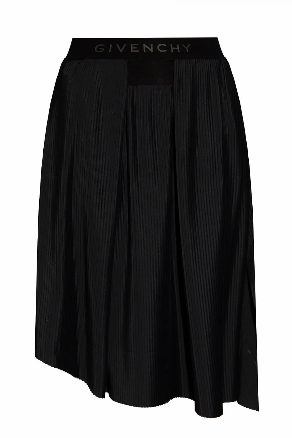 Pleated skirt with logo