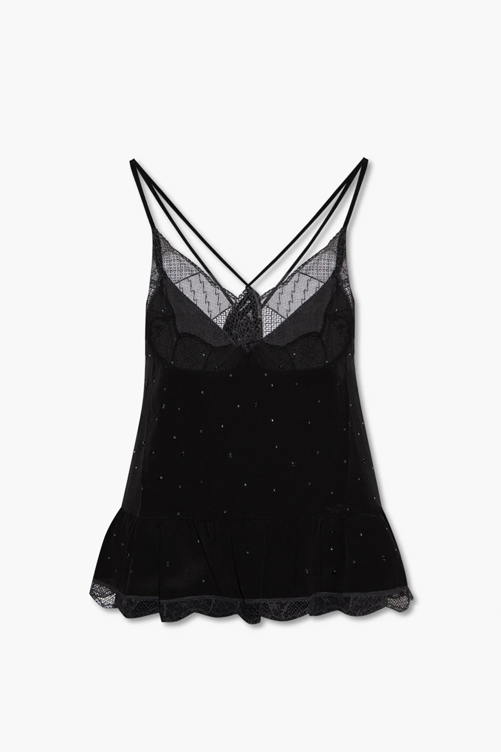 ‘Celest’ silk tank top