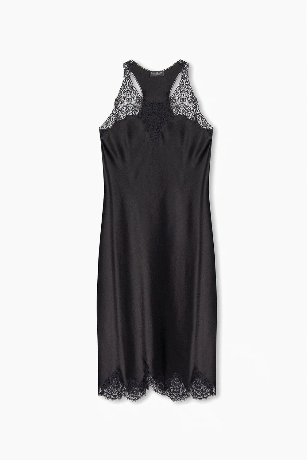 Lace-trimmed dress