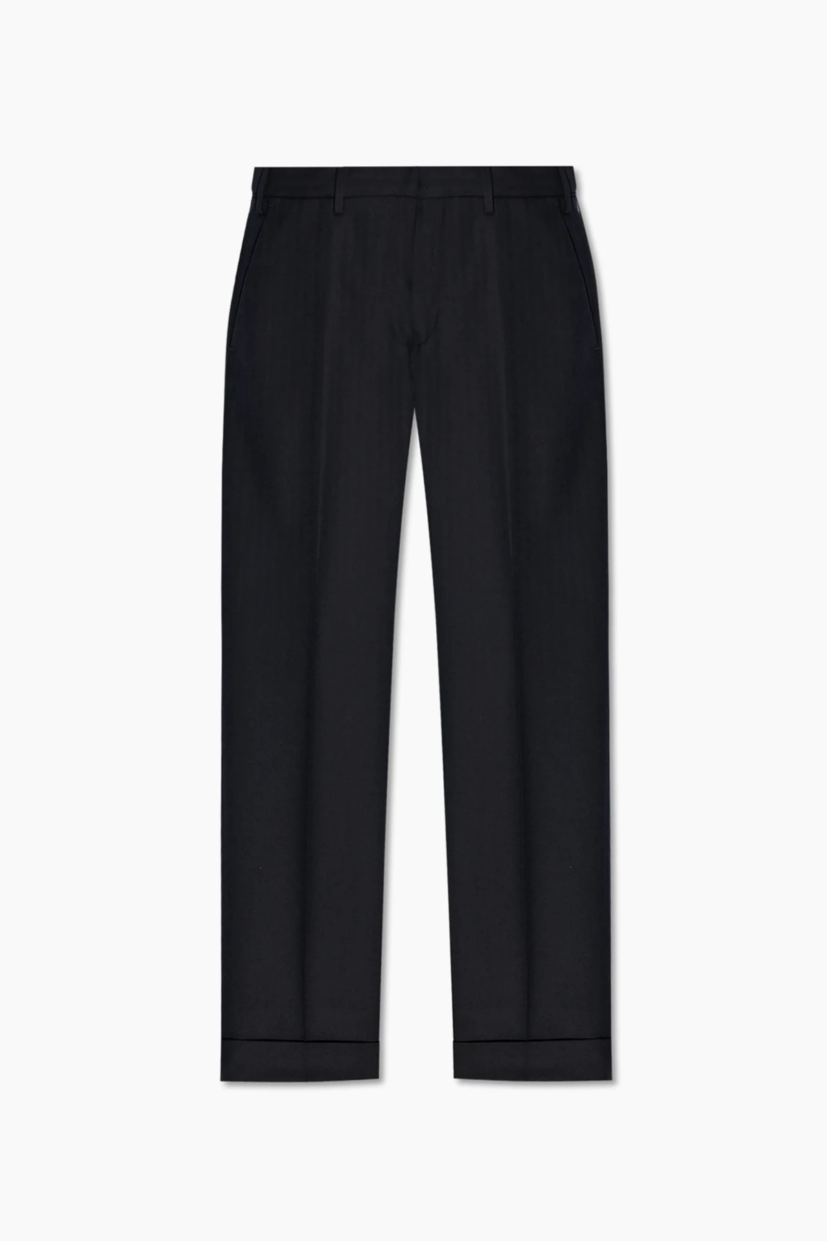 MARINEBLAU Wollhose mit Hahnentrittmuster