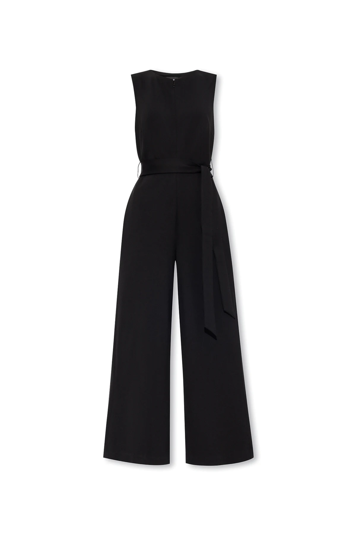 Jumpsuit with tie belt waist