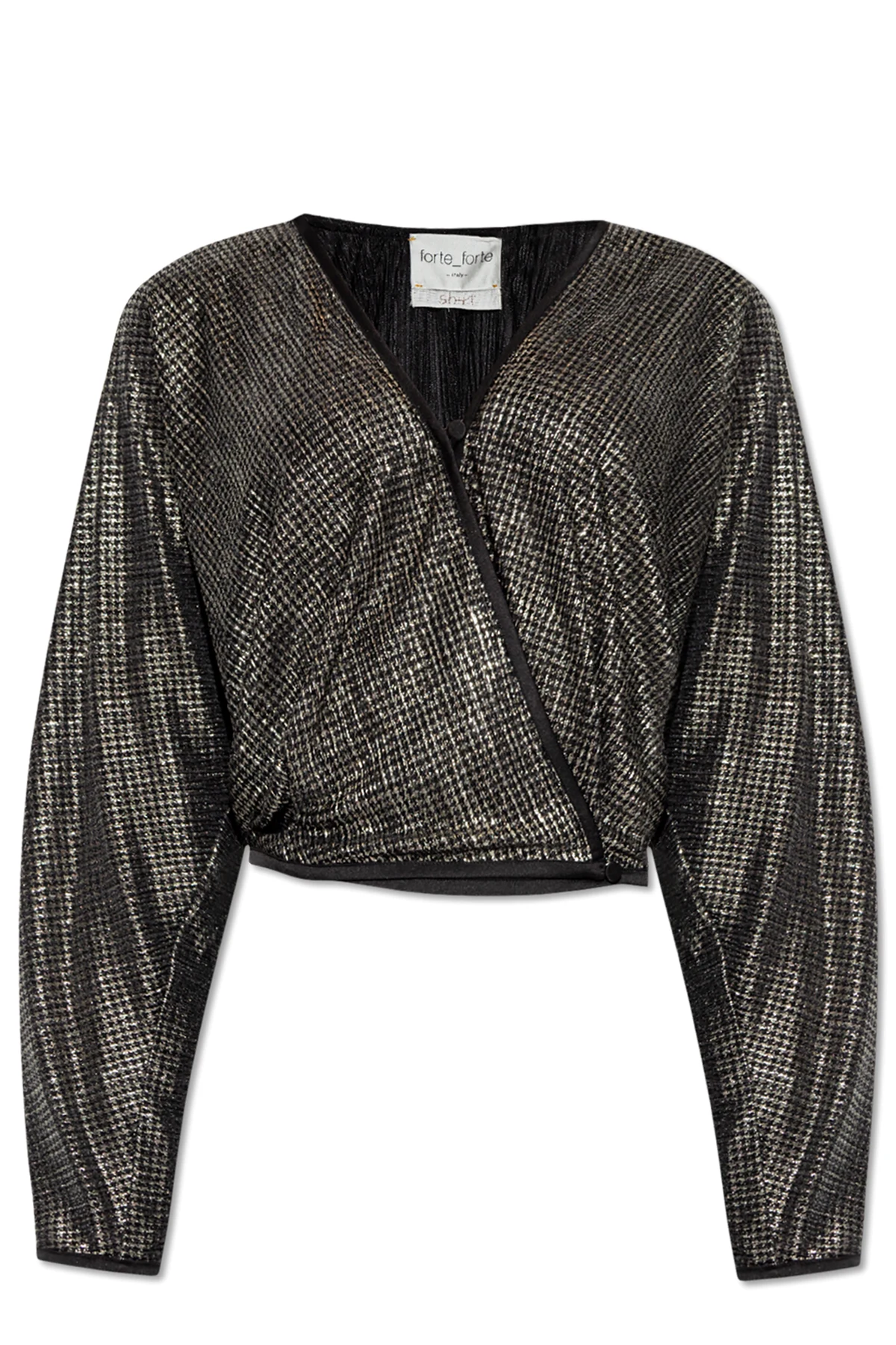 Top with lurex thread