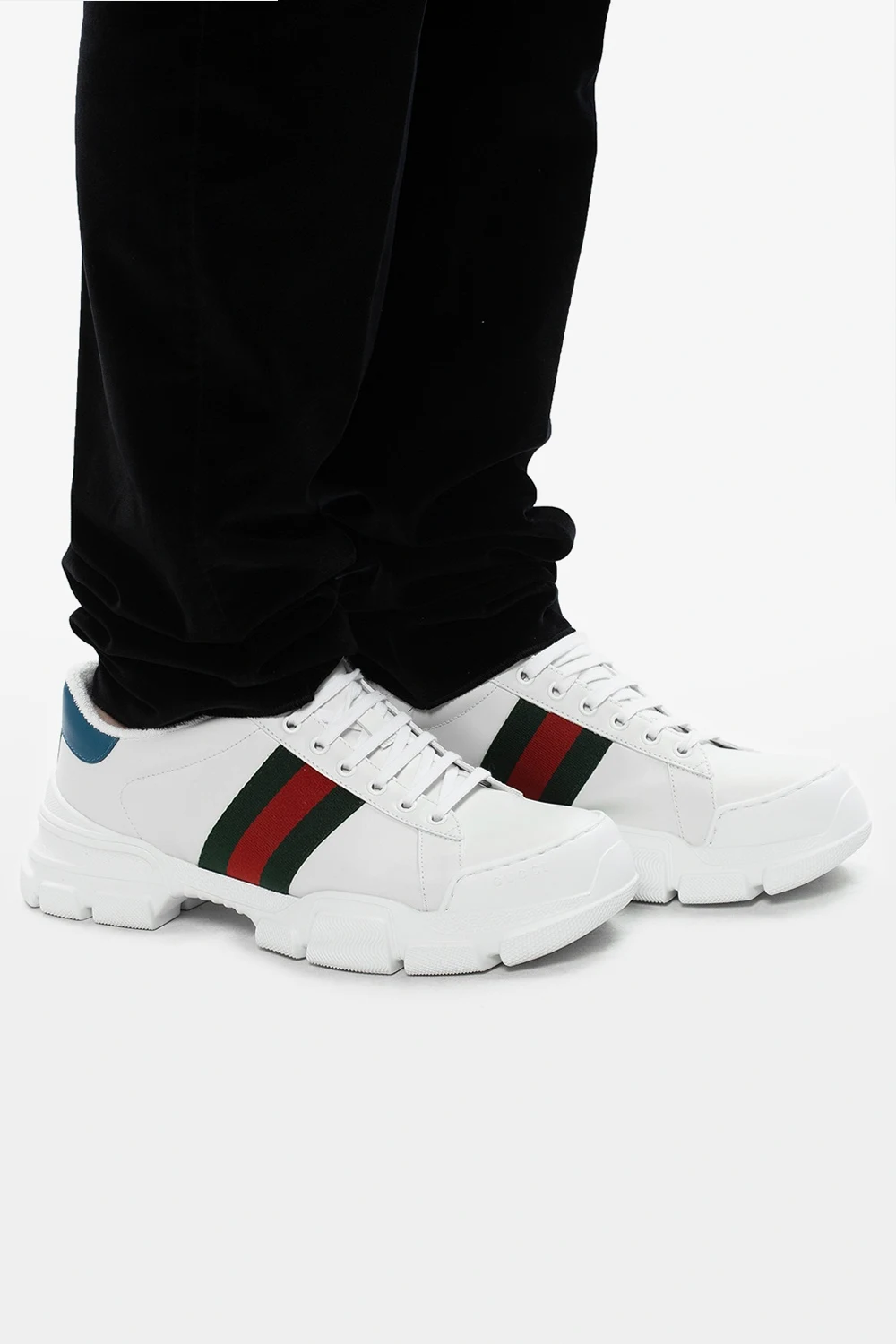 Sneakers with Web stripe