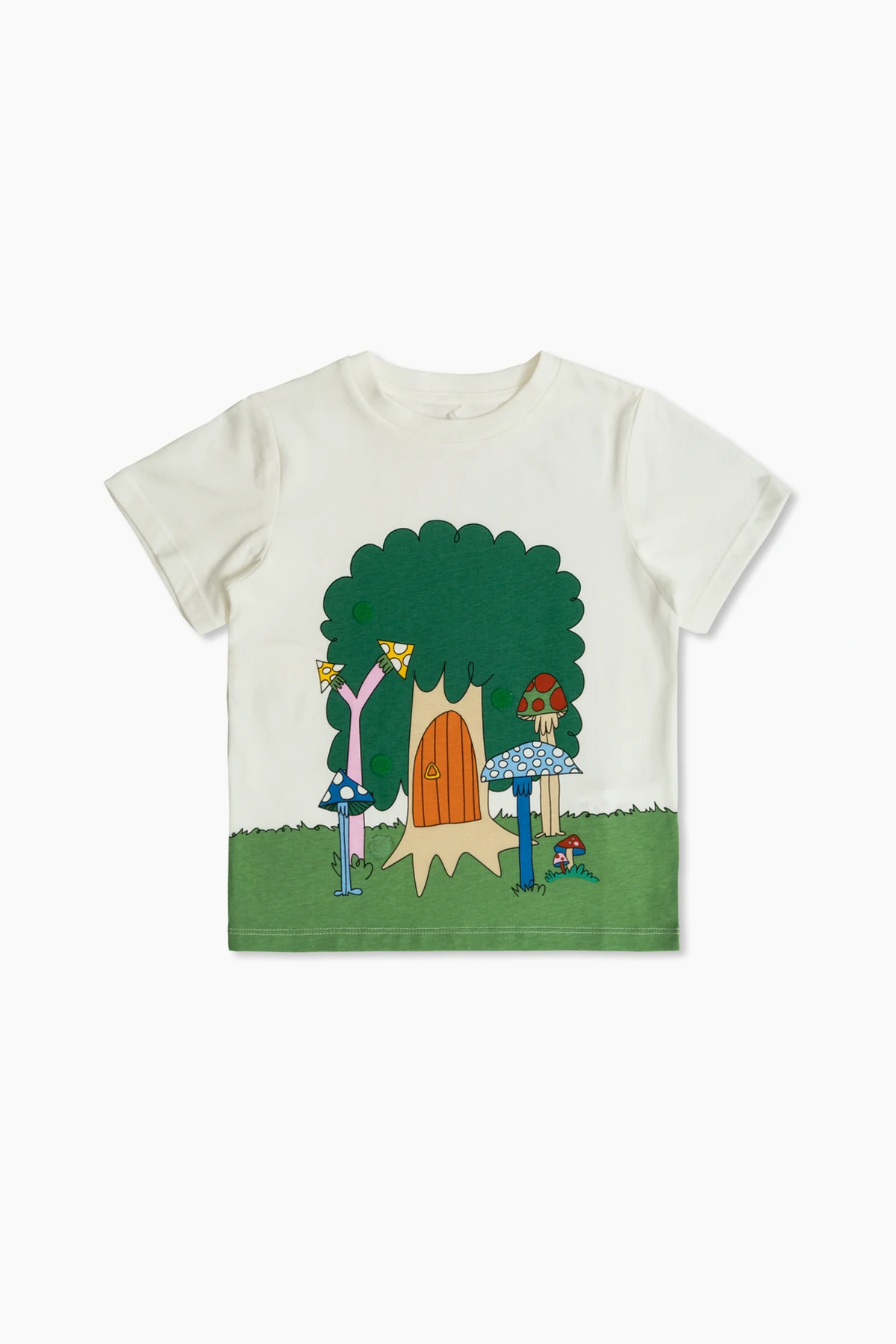 T-Shirt mit bunten Pins