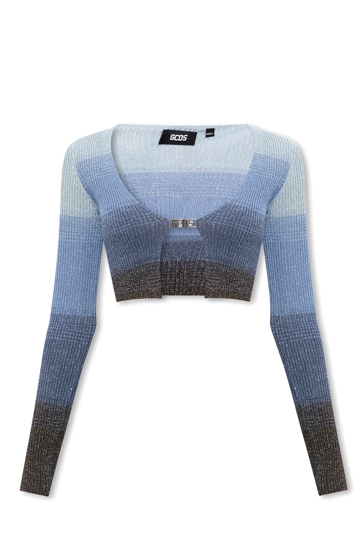 Krótki połyskujący top