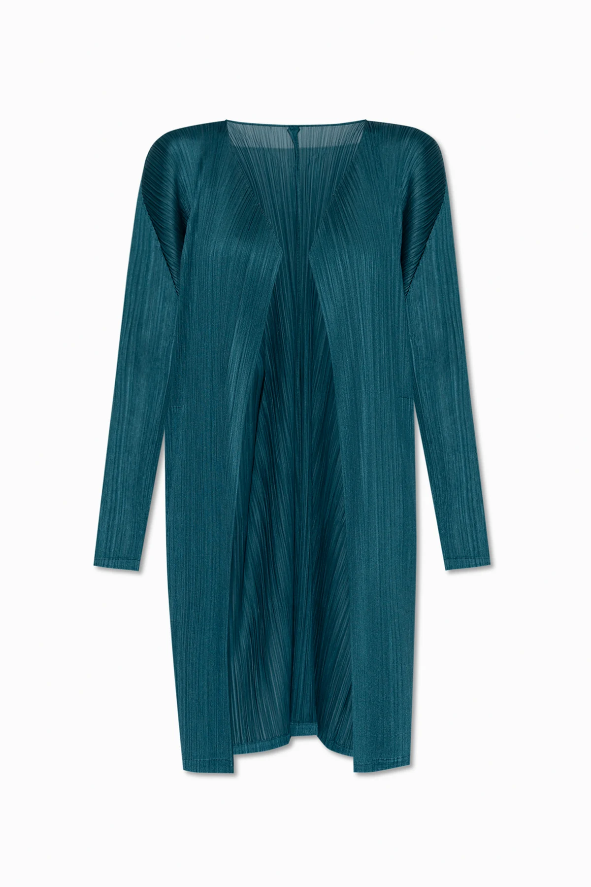 GREEN Pleated coat