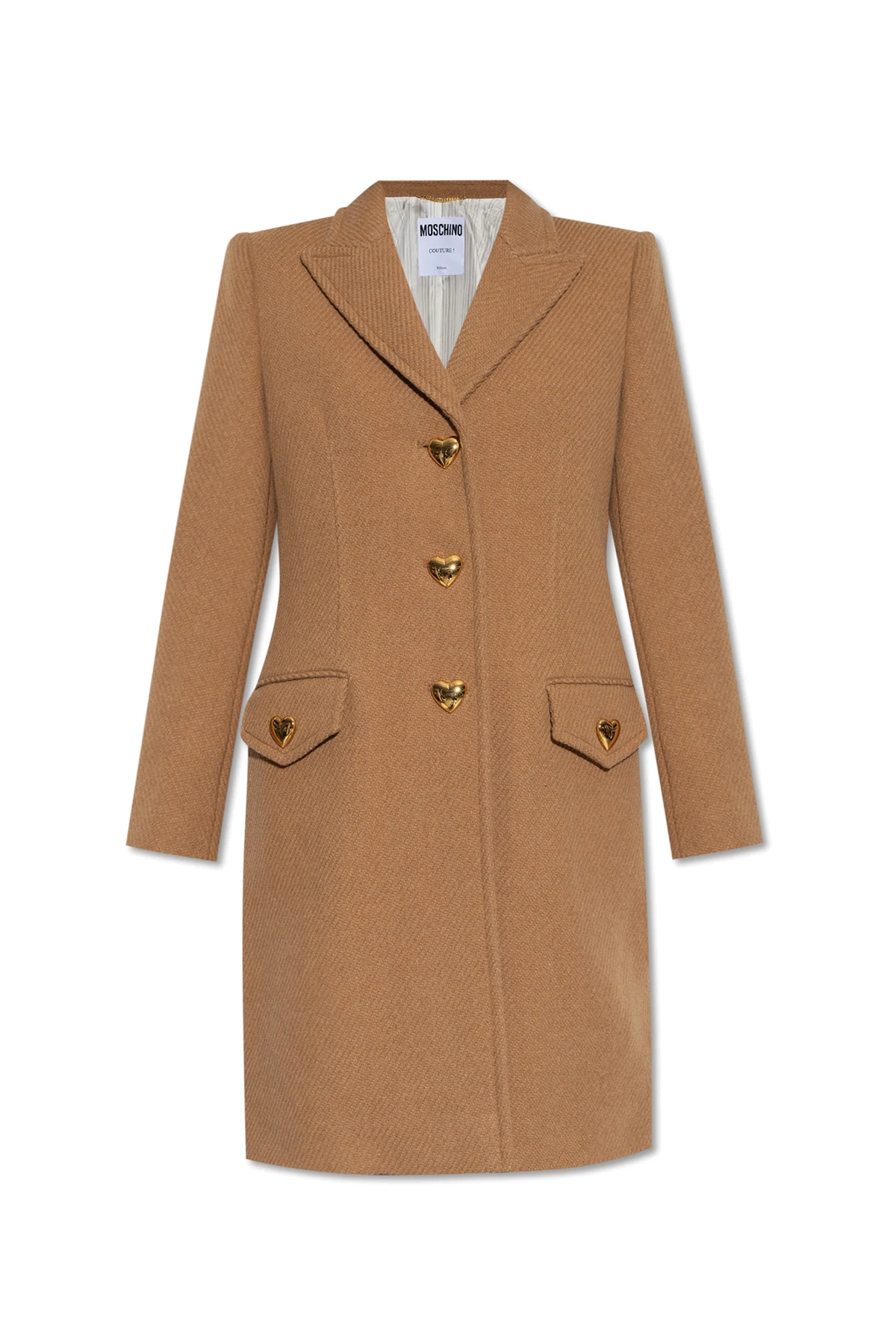 Płaszcz z guzikami w kształcie serc