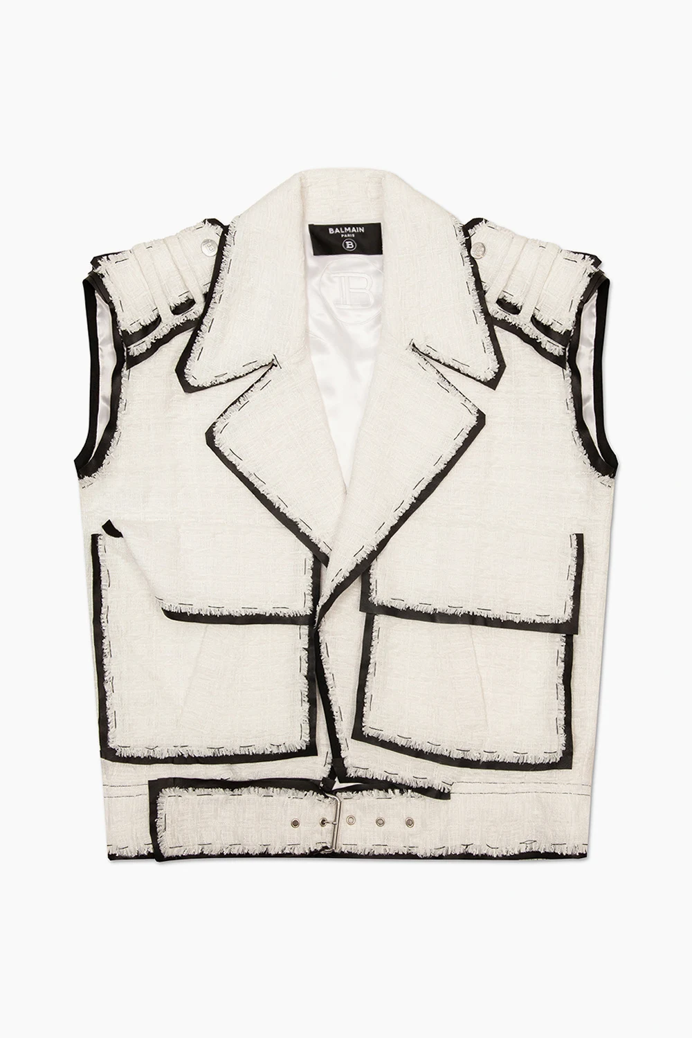 Tweedowa kamizelka typu ‘oversize’