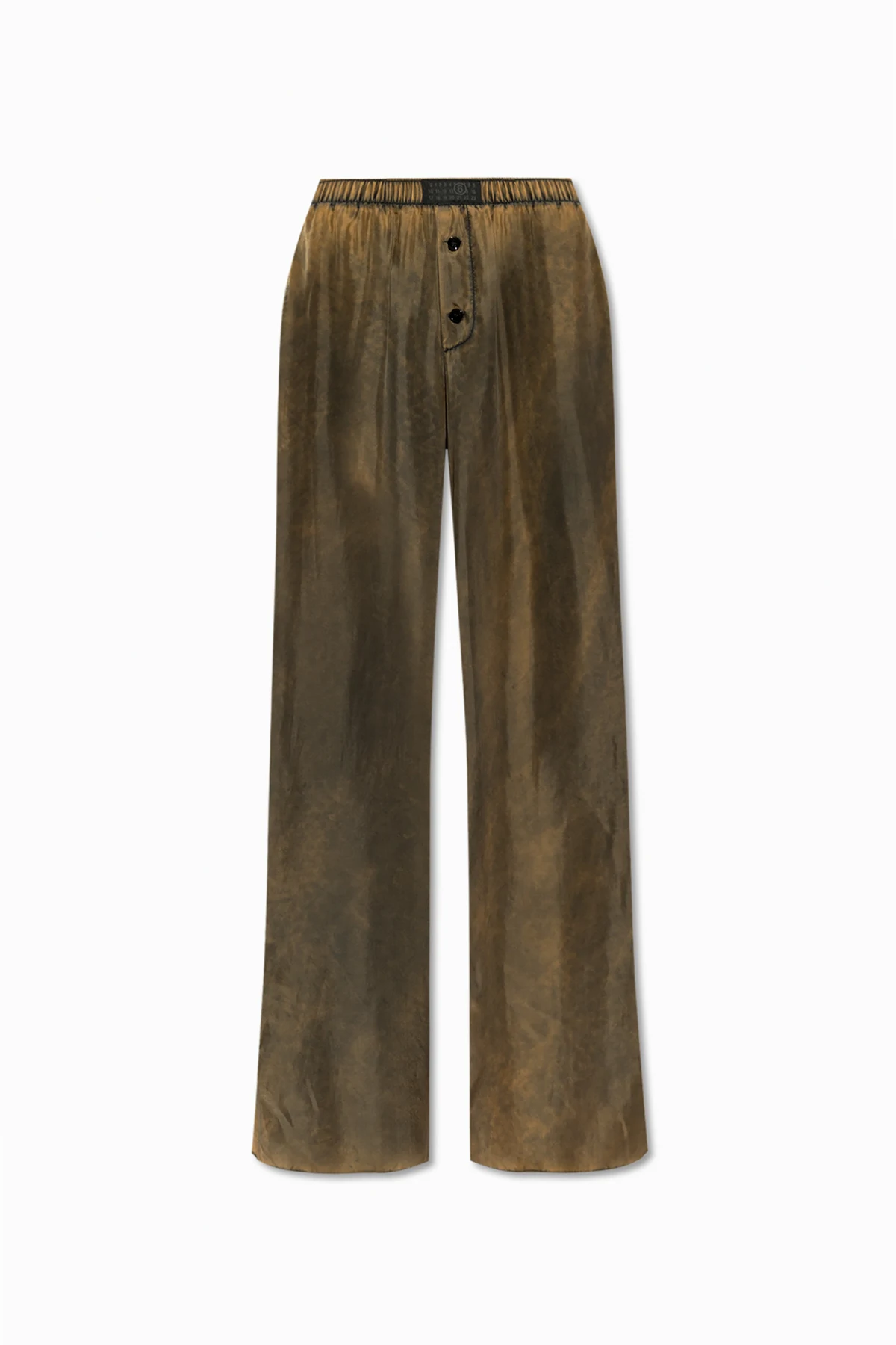 Jedwabne spodnie o luźnym kroju