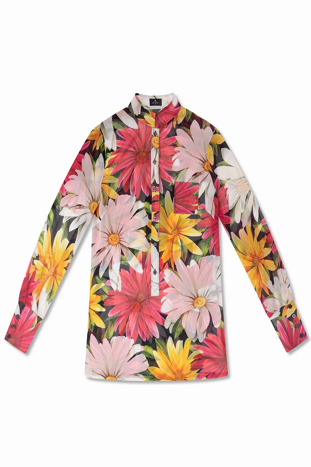 Top z motywem kwiatowym