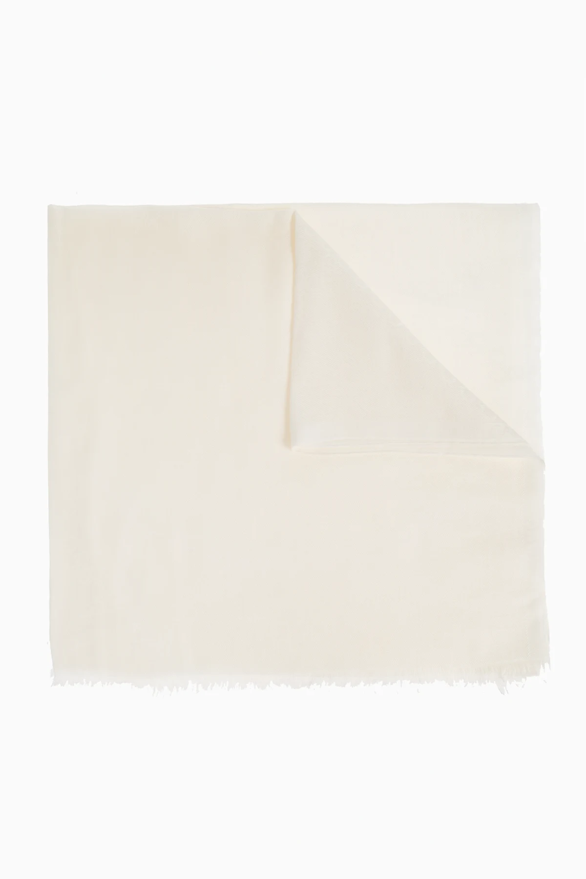 kremowy Szal z monogramem