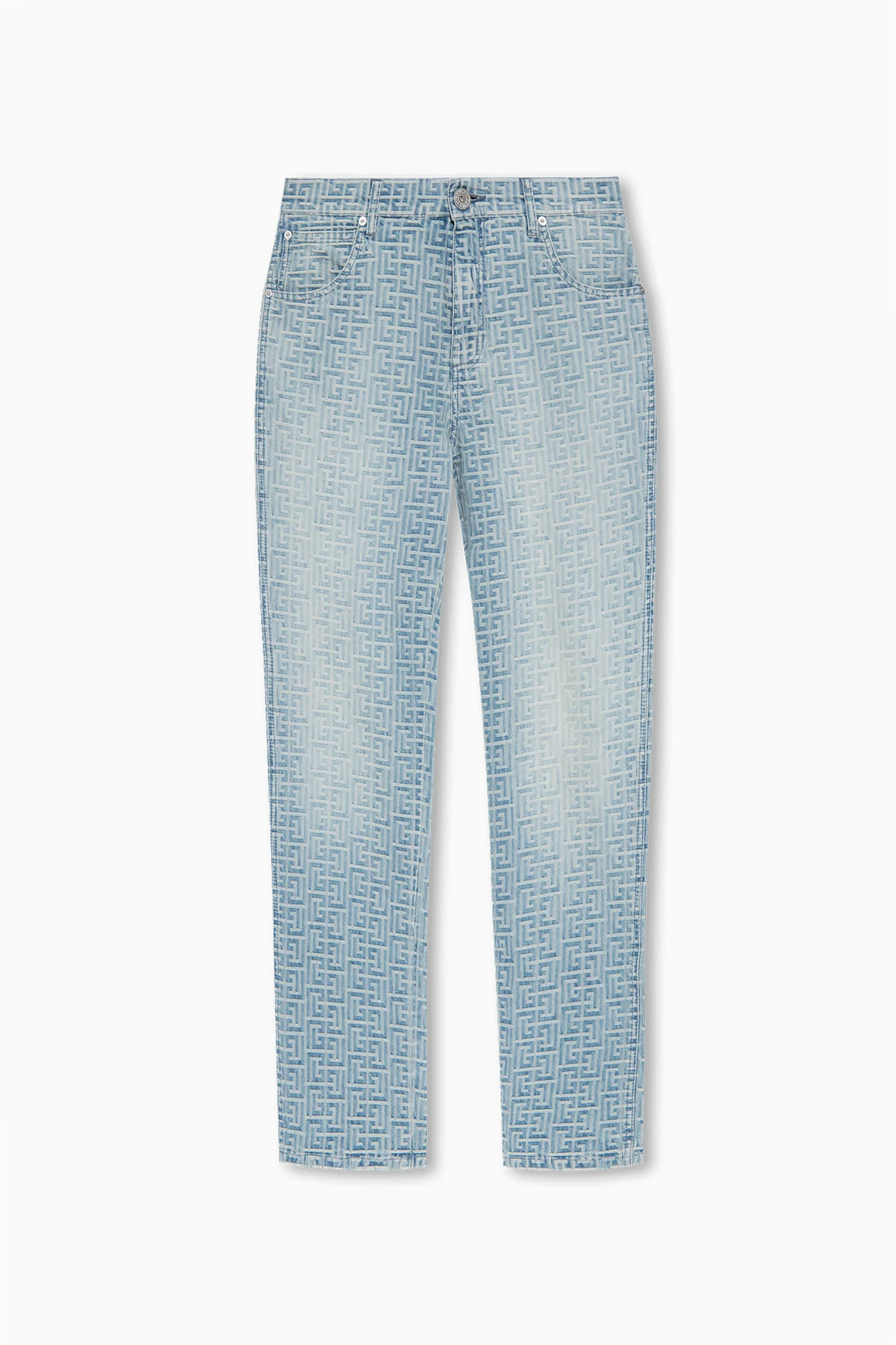 Jeans with monogram