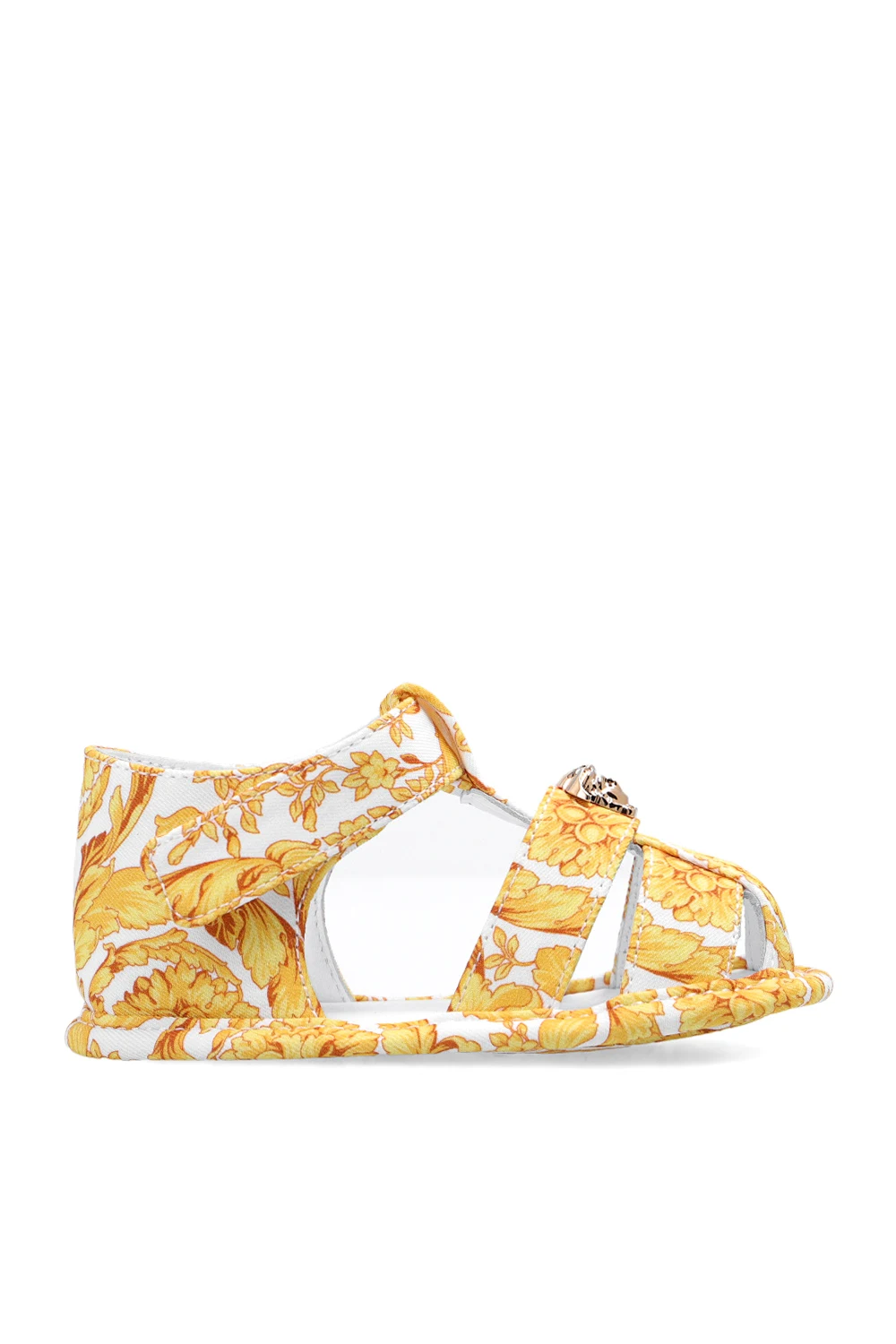 Infant shoes with baroque motif