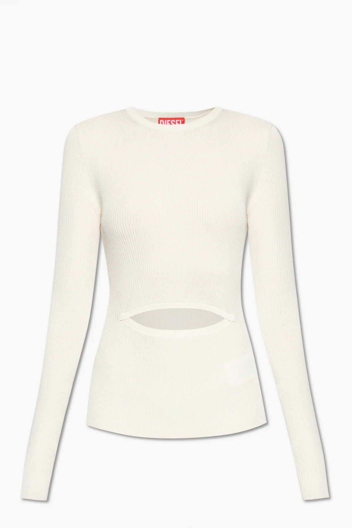 cream ‘M-PERIS’ ribbed top