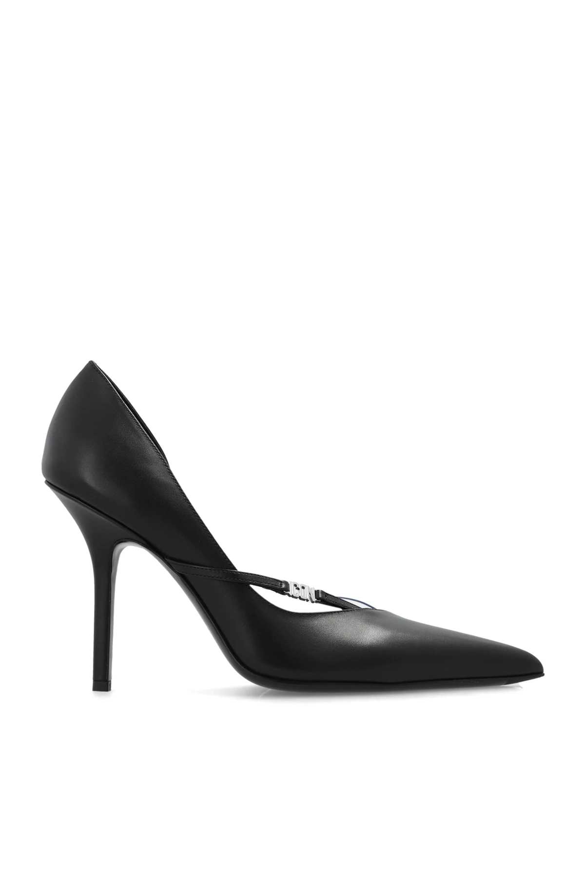 Leather stiletto pumps