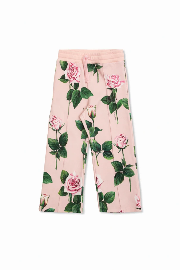 PINK Pants with floral pattern