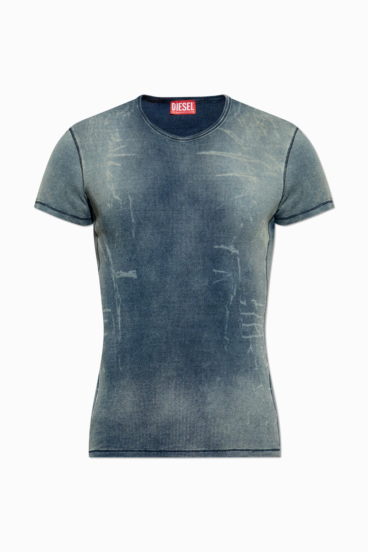 NAVY BLUE Ribbed top T-HANS