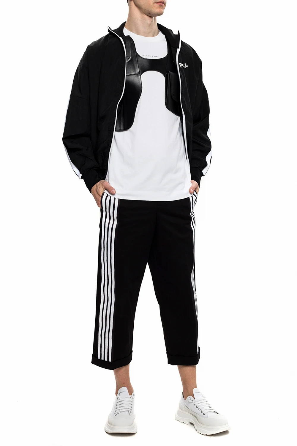 Side stripe trousers