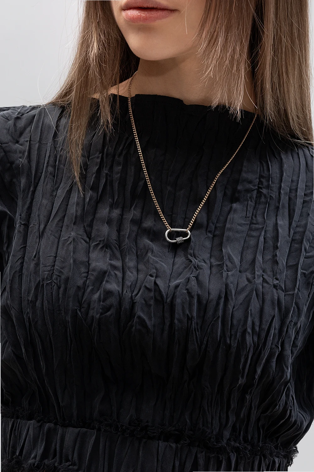 Rhinestone-encrusted necklace