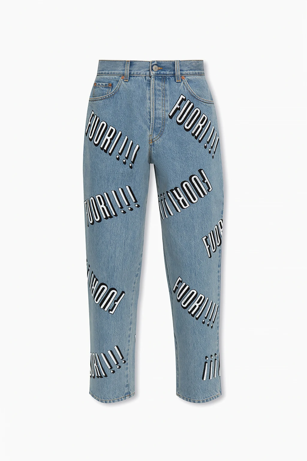 Printed jeans