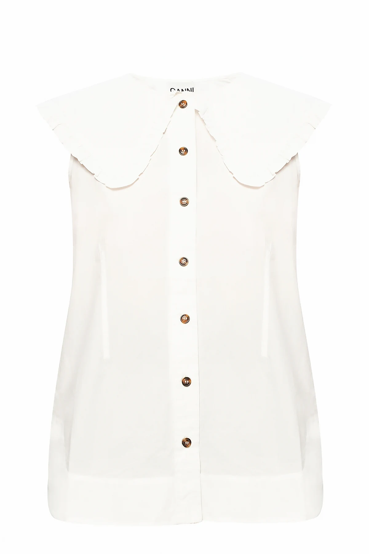 Ruffled collar top