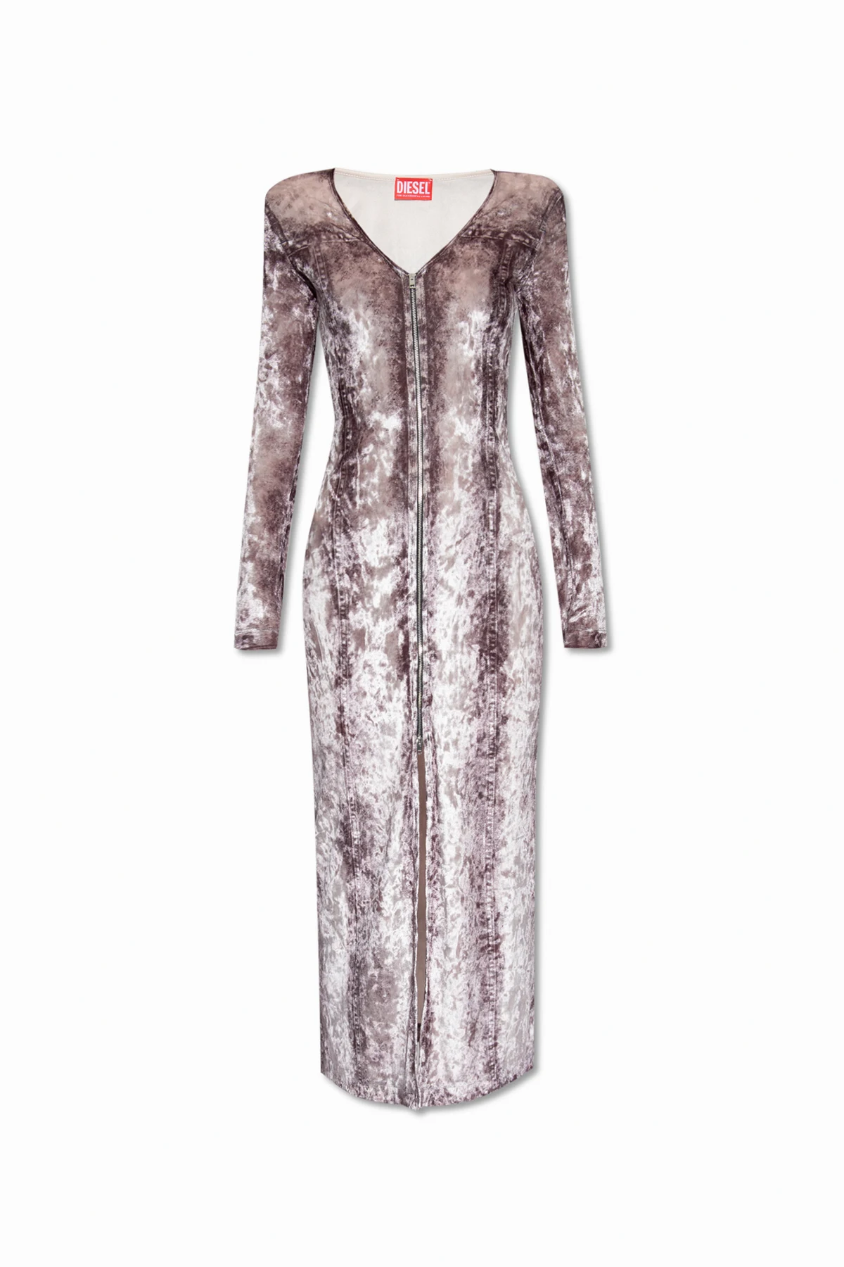 GREY ‘D-MARTEL’ velour dress