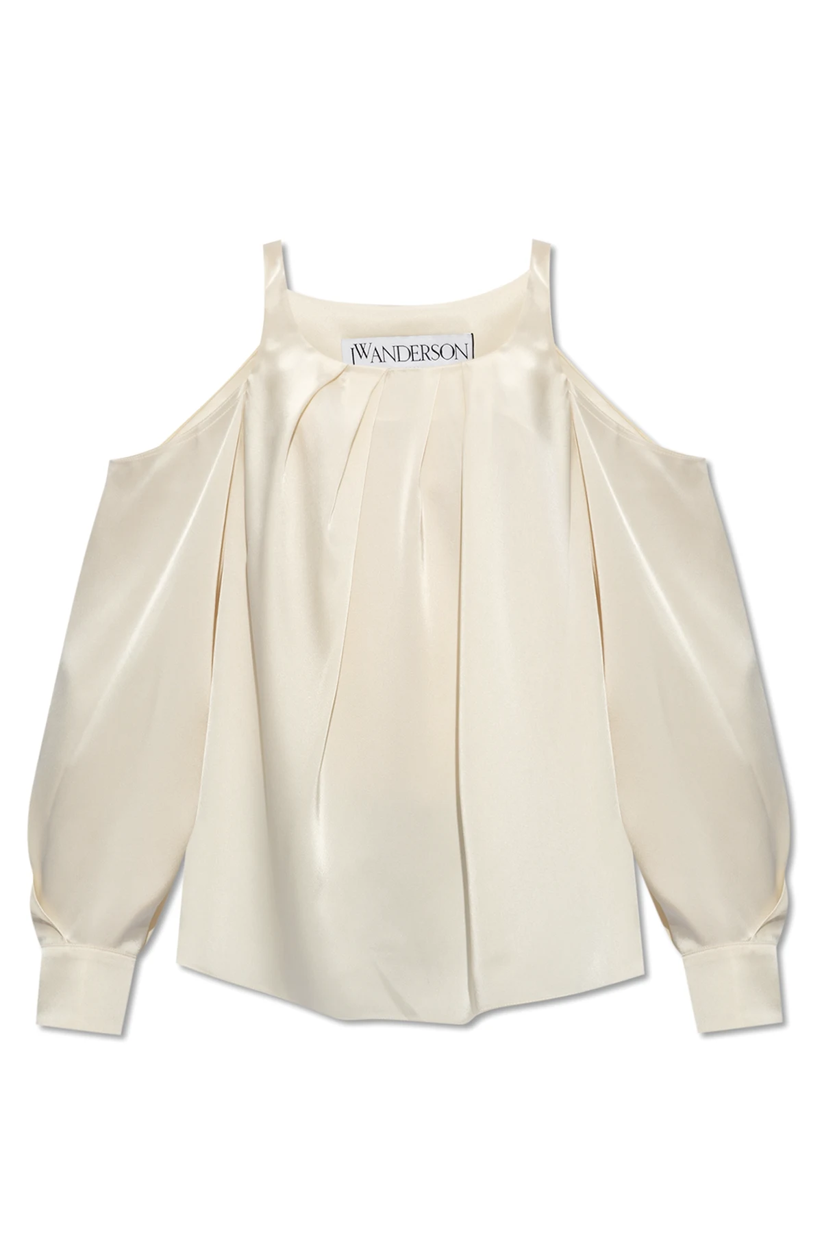 Satin off-the-shoulder top