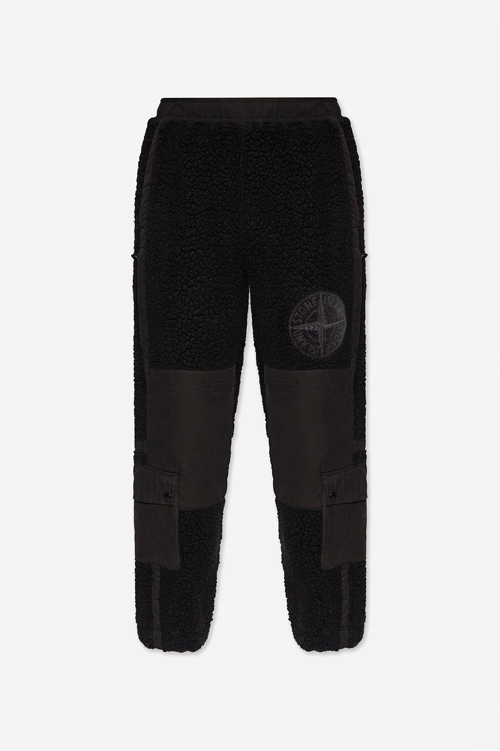 Wool trousers with wide legs