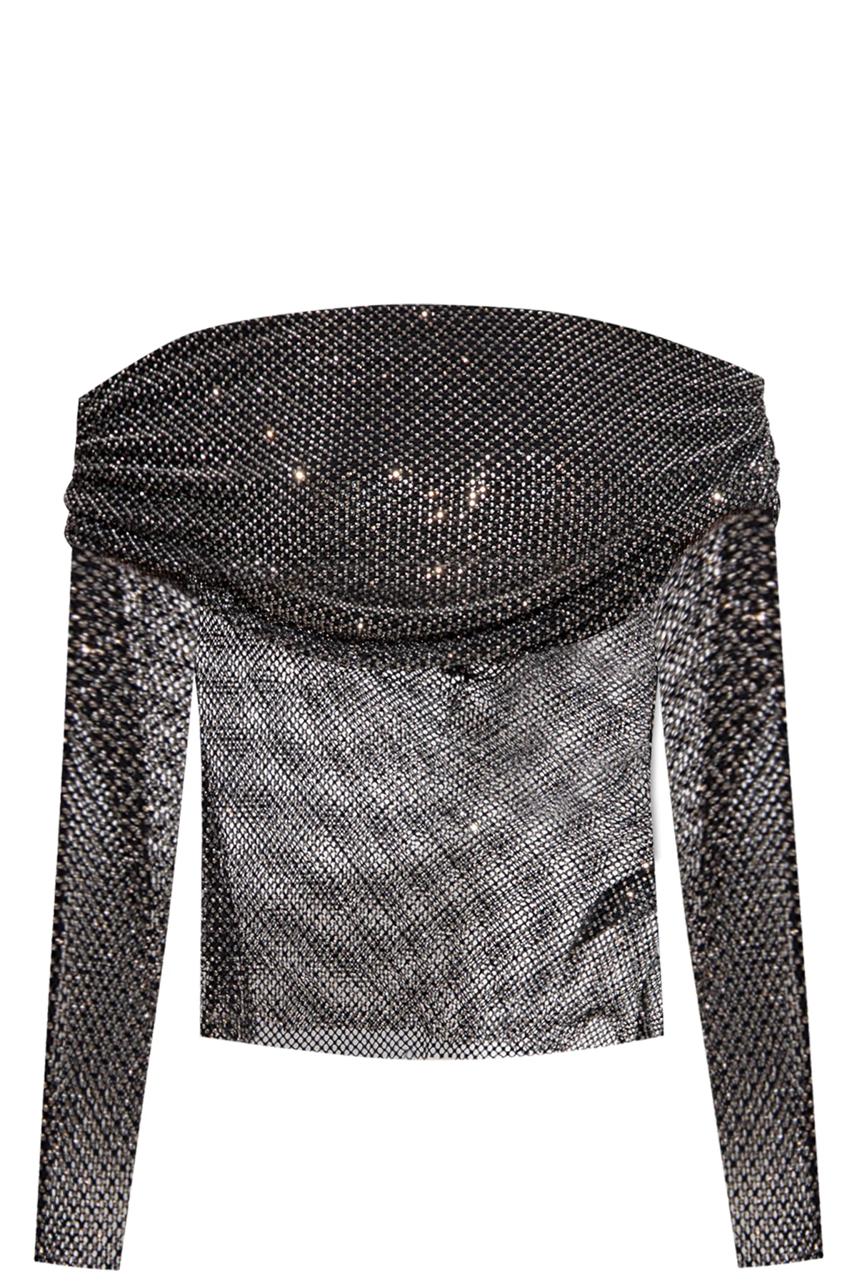 Transparent sequinned top