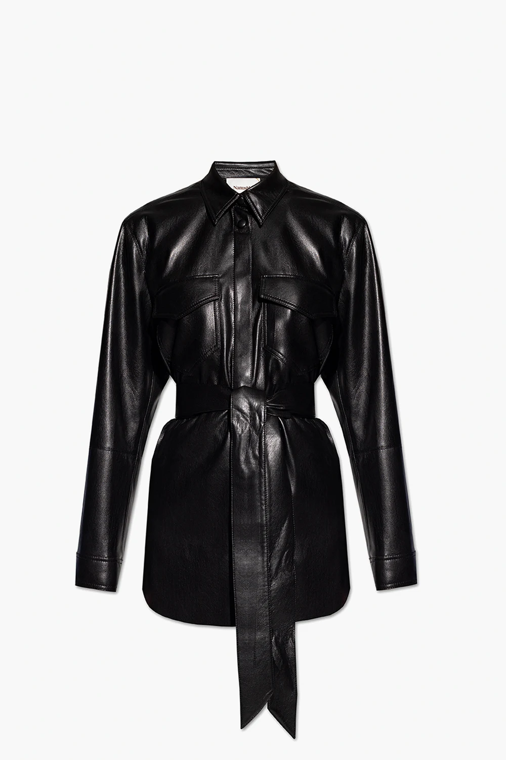 ‘Artha’ shirt in vegan leather