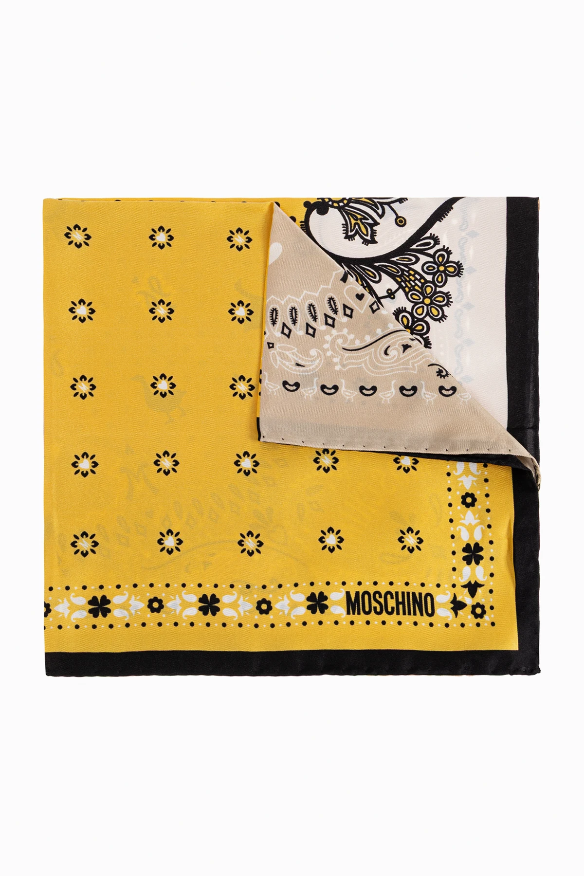 ŻÓŁTY Jedwabna poszetka