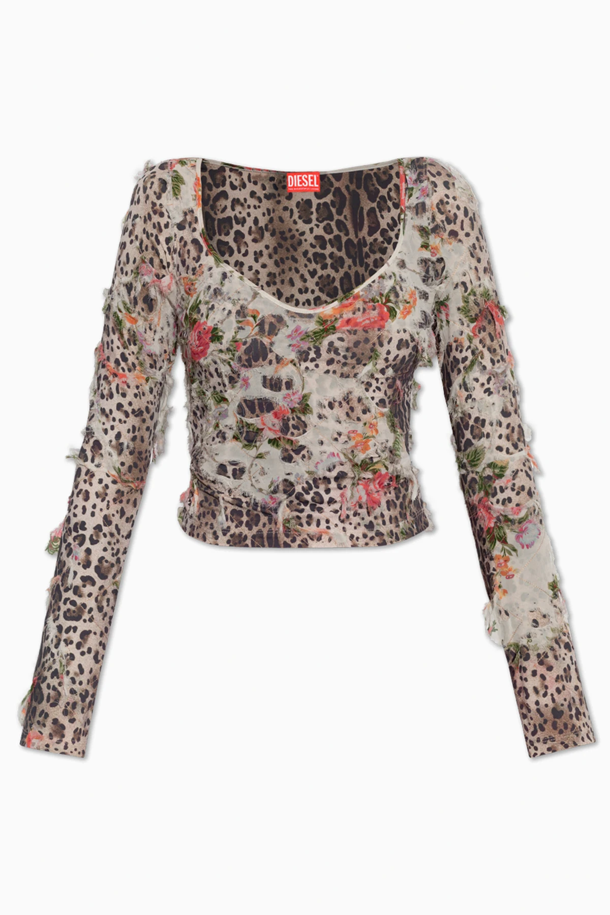 Top with floral motif T-FLOBIS
