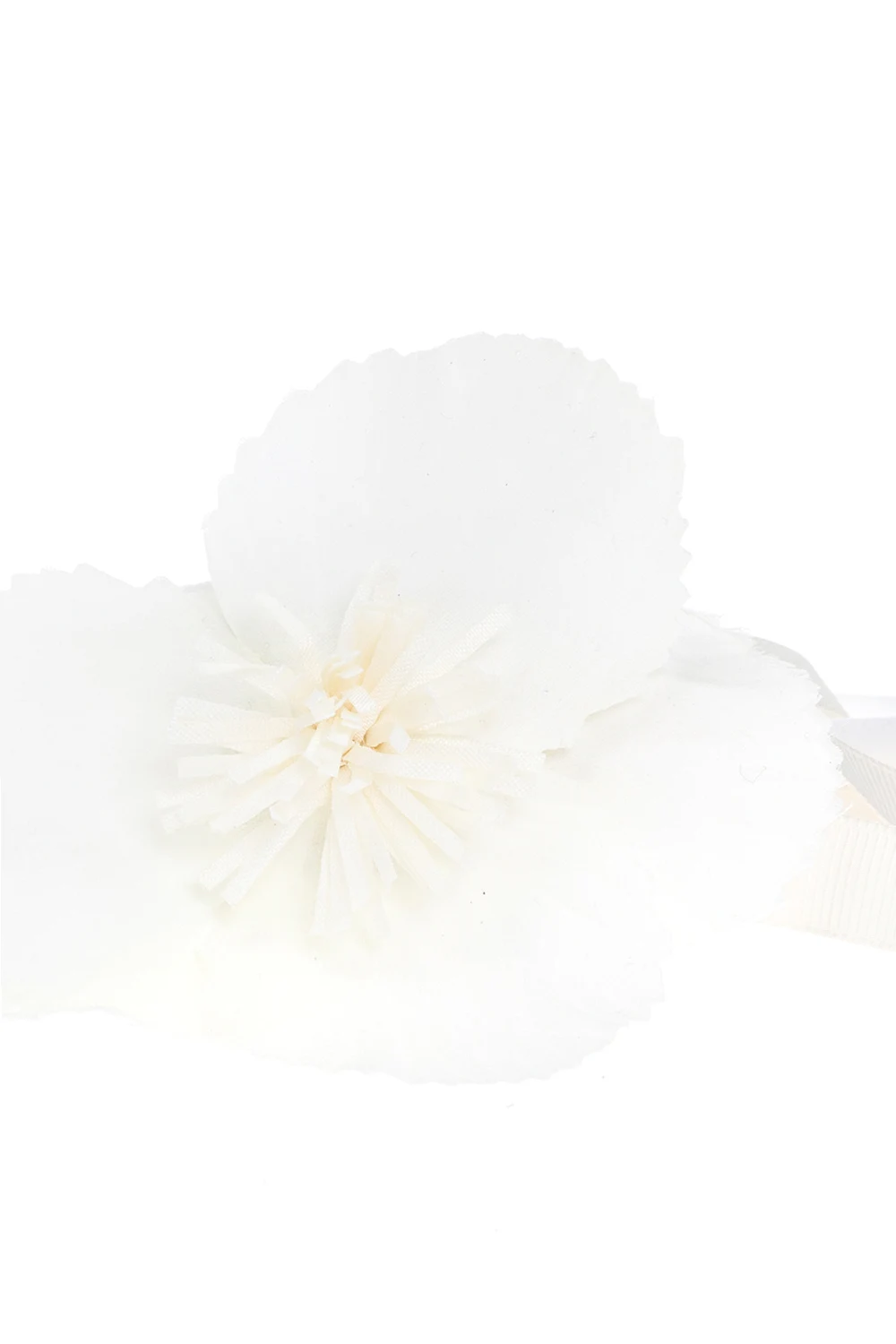 Headband with floral appliqué